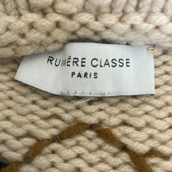 Academia Rumère Classe, 100% Wool Soft Chunky Knit From Japan Cottage Cozy - M - Picture 13 of 14